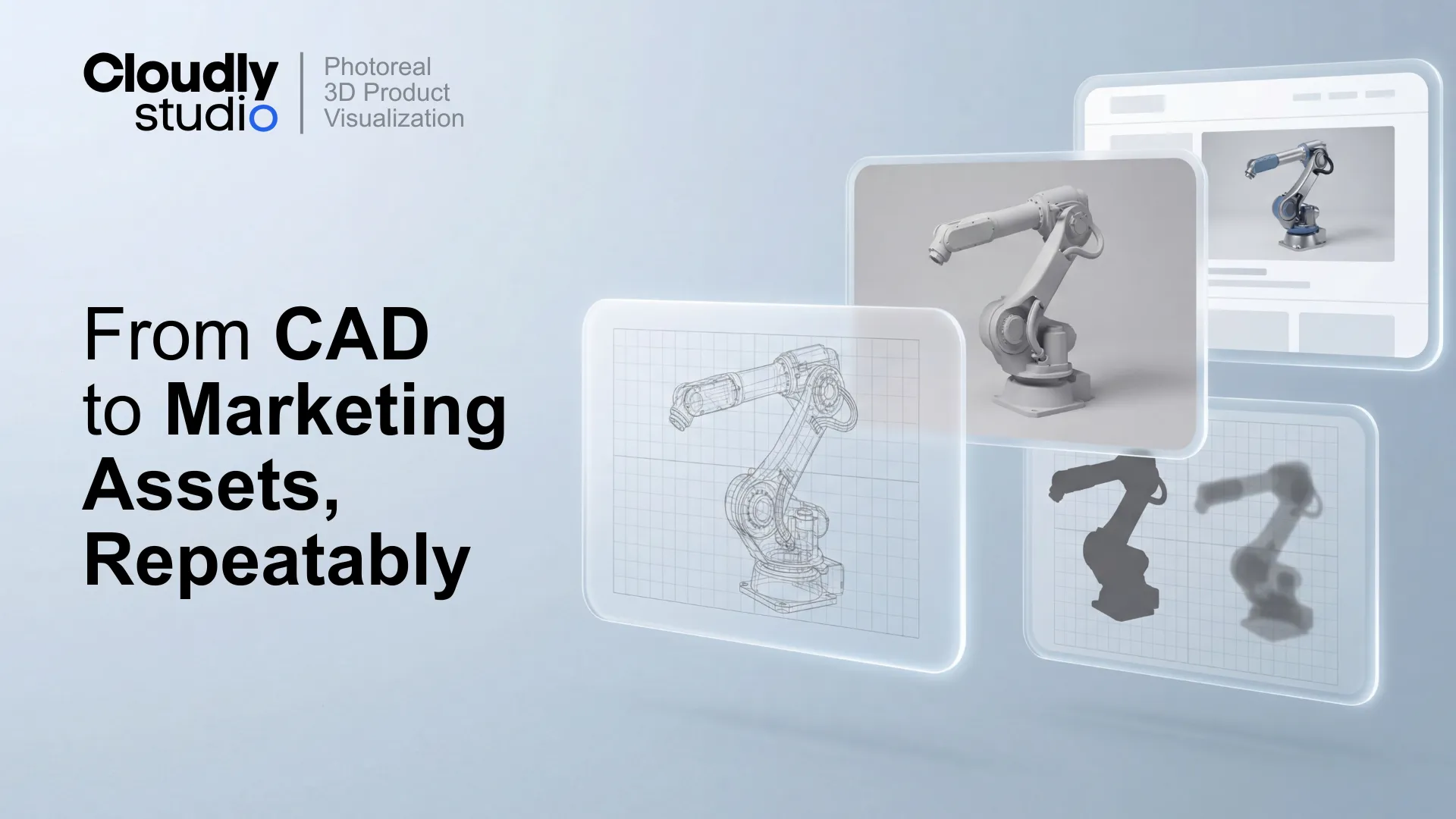 CAD-to-photoreal product visualisation at scale by Cloudly Studio