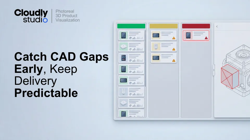 Predictable CAD-to-Render Delivery: How We Catch Gaps on Day One